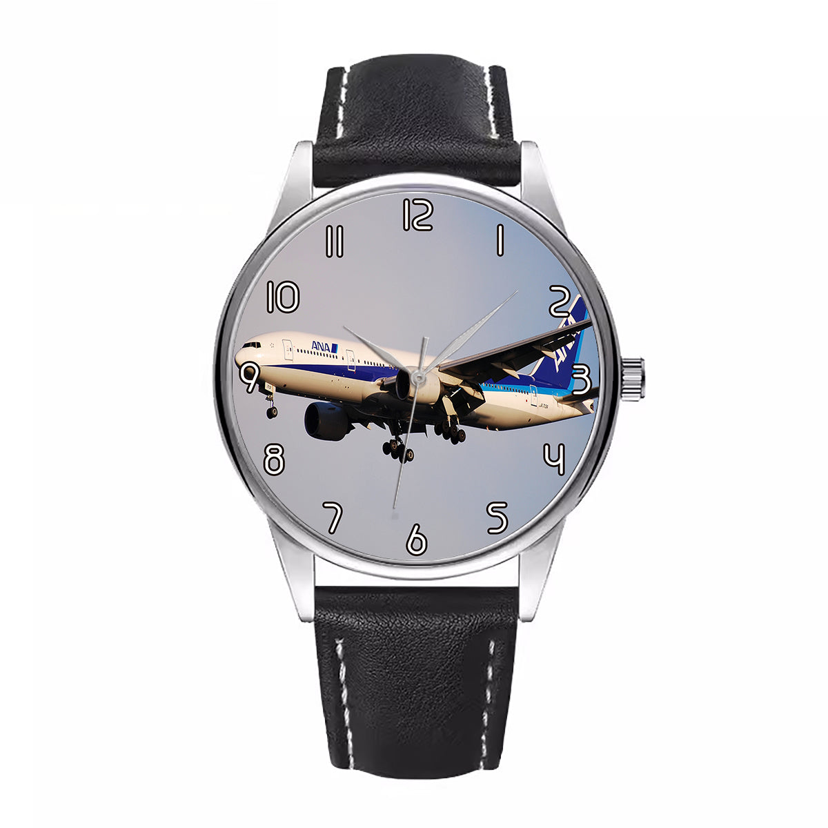 ANA's Boeing 777 Designed Fashion Leather Strap Watches