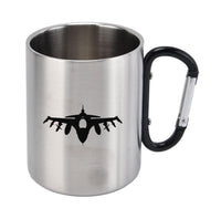 Thumbnail for Fighting Falcon F16 Silhouette Designed Stainless Steel Outdoors Mugs