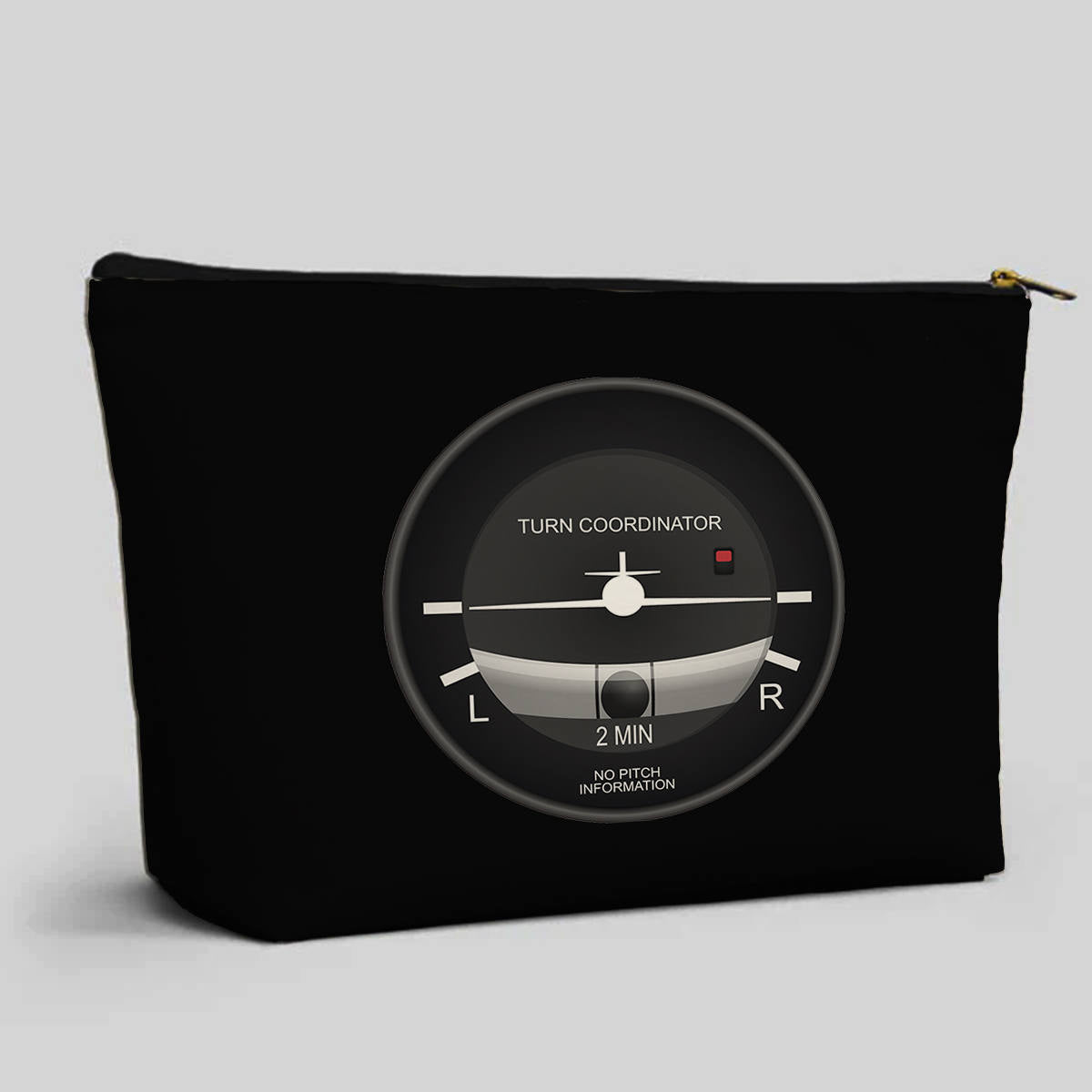 Airplane Instruments (Turn Coordinator) Designed Zipper Pouch