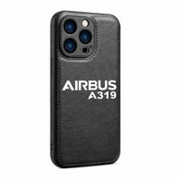 Thumbnail for Airbus A319 & Text Designed Leather iPhone Cases