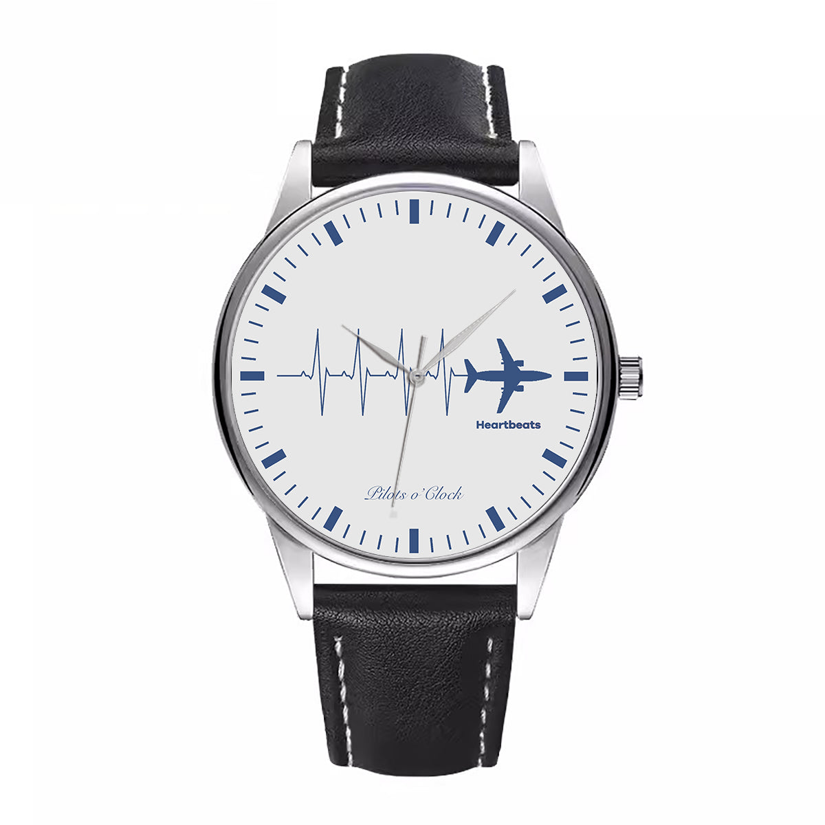 Aviation Heartbeats Designed Fashion Leather Strap Watches