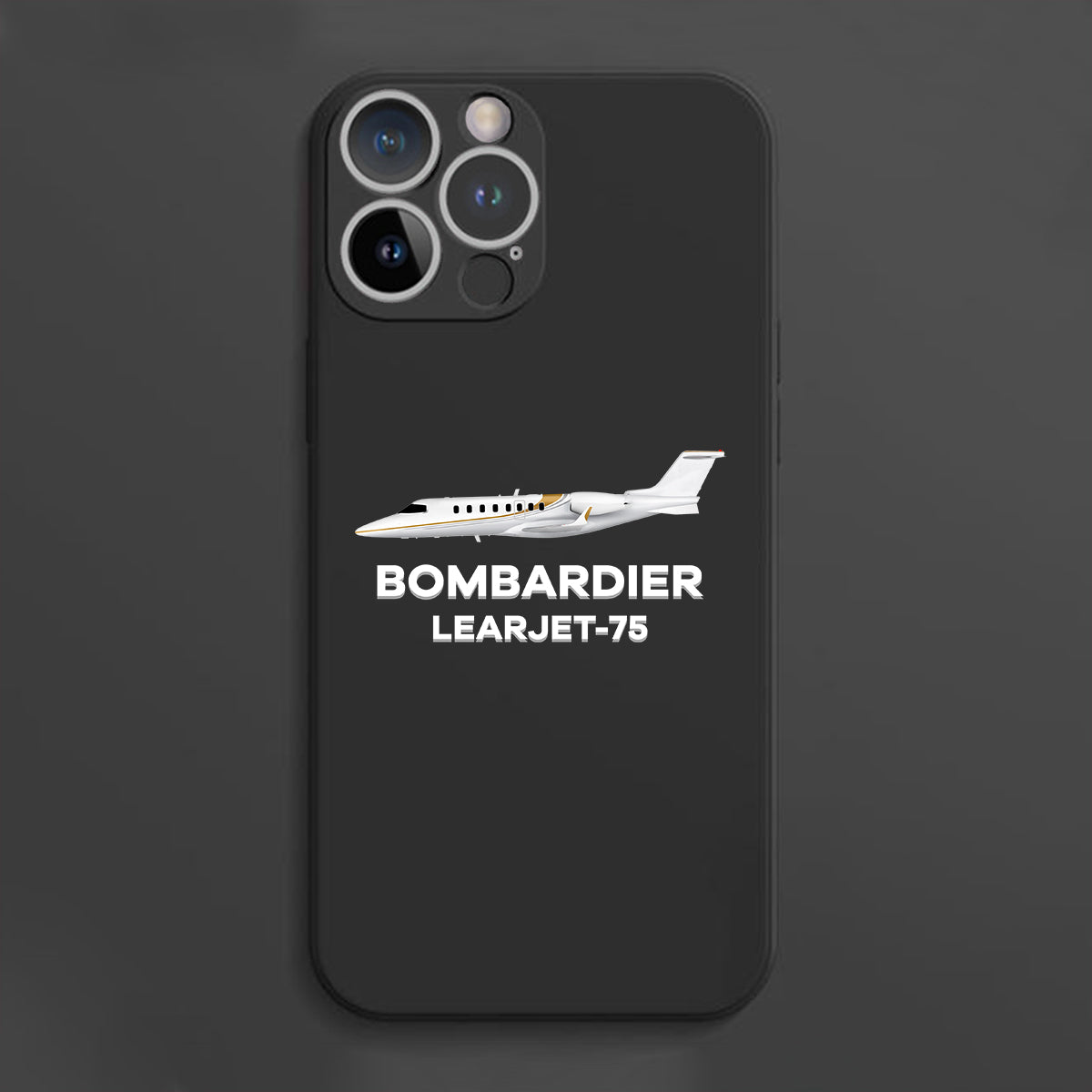 The Bombardier Learjet 75 Designed Soft Silicone iPhone Cases