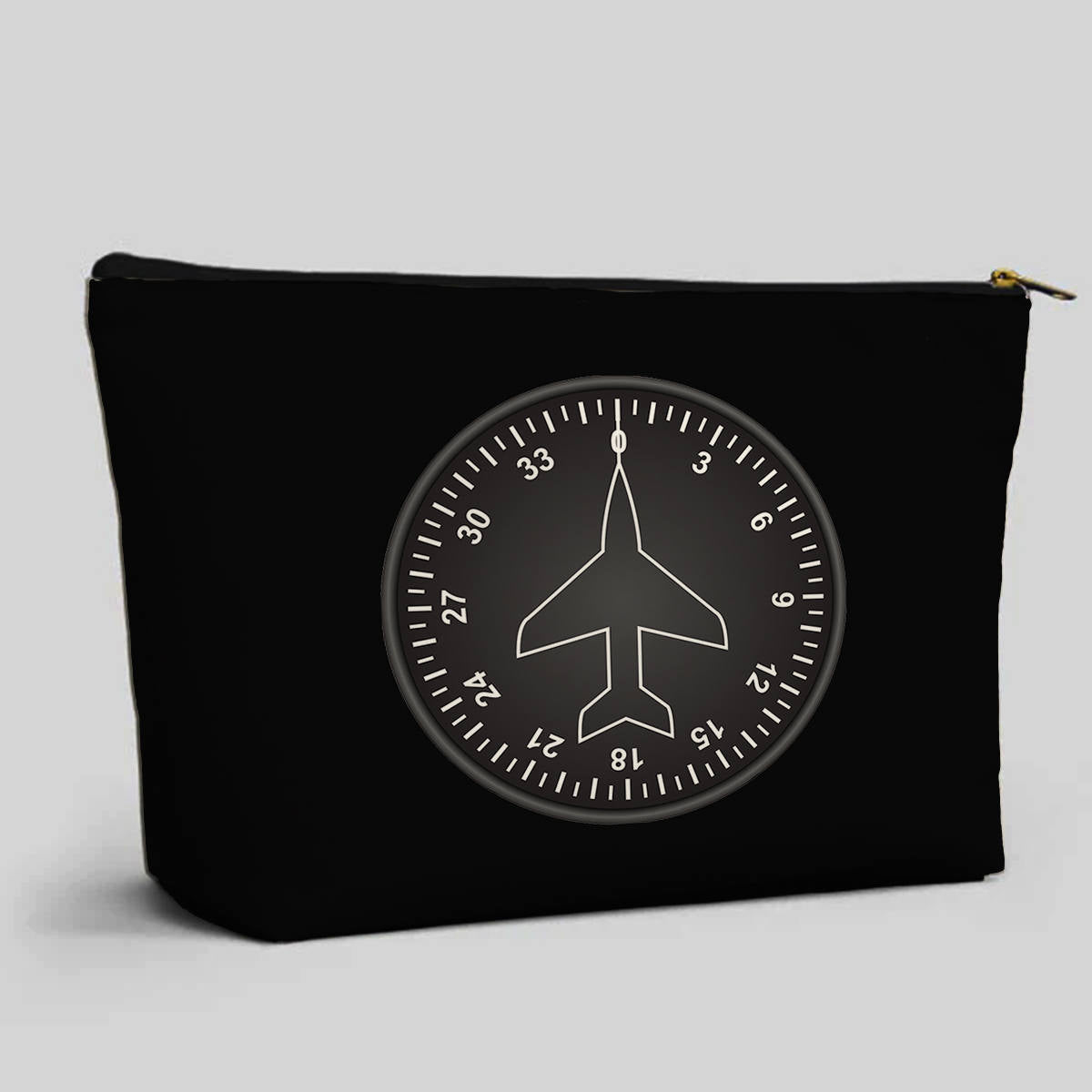 Airplane Instruments (Heading 2) Designed Zipper Pouch