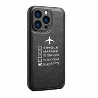 Thumbnail for In Aviation Designed Leather iPhone Cases
