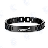 Thumbnail for The Airbus A330 Designed Stainless Steel Chain Bracelets