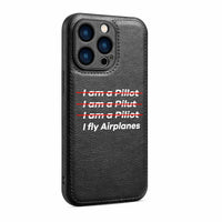 Thumbnail for I Fly Airplanes Designed Leather iPhone Cases