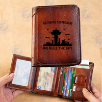 Thumbnail for Air Traffic Controllers - We Rule The Sky Designed Leather Wallets