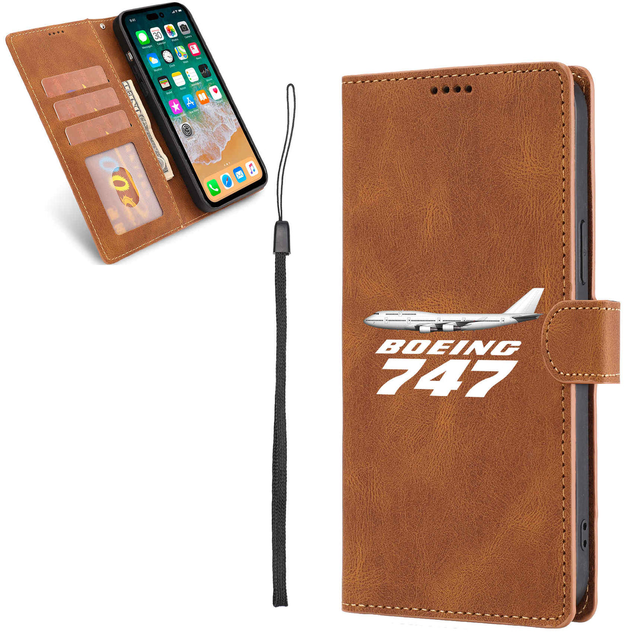 The Boeing 747 Designed Leather Samsung S & Note Cases