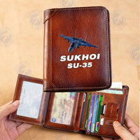 Thumbnail for The Sukhoi SU-35 Designed Leather Wallets