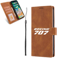 Thumbnail for Boeing 707 & Text Designed Leather Samsung S & Note Cases