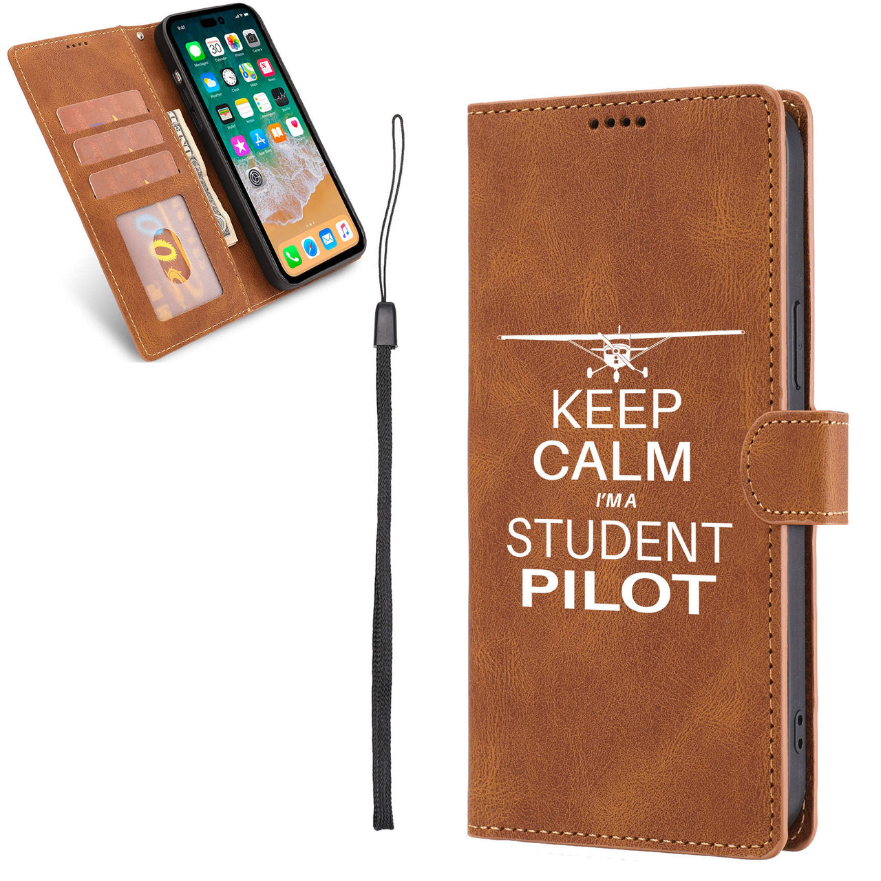 Student Pilot Designed Leather iPhone Cases