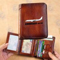 Thumbnail for The Embraer ERJ-190 Designed Leather Wallets