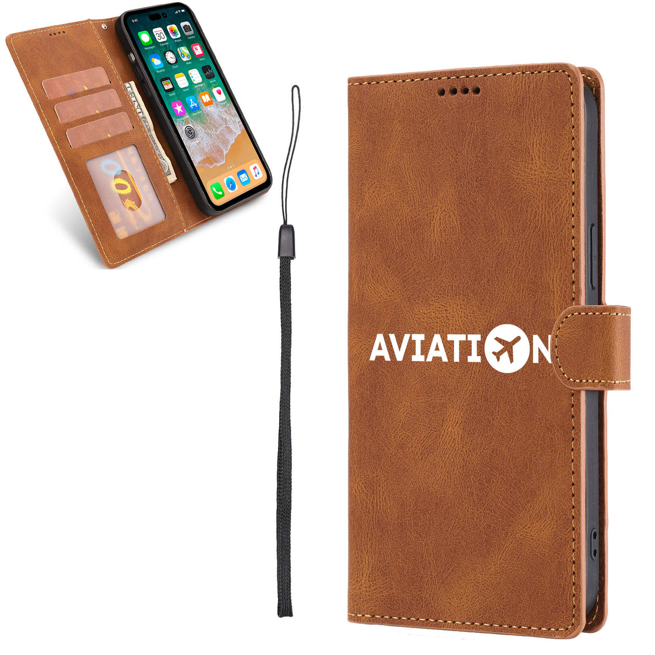 Aviation Designed Leather iPhone Cases