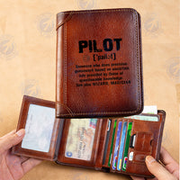Thumbnail for Pilot [Noun] Designed Leather Wallets