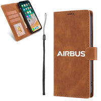 Thumbnail for Airbus & Text Designed Leather iPhone Cases