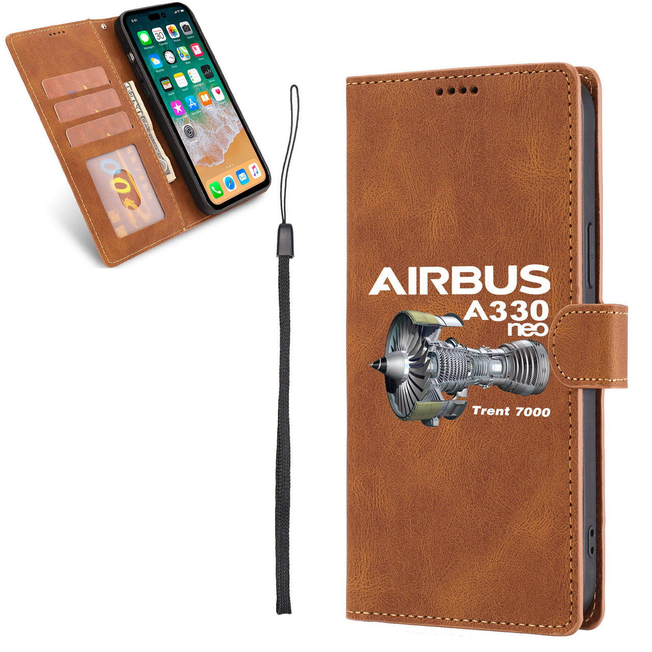 Airbus A330neo & Trent 7000 Designed Leather iPhone Cases