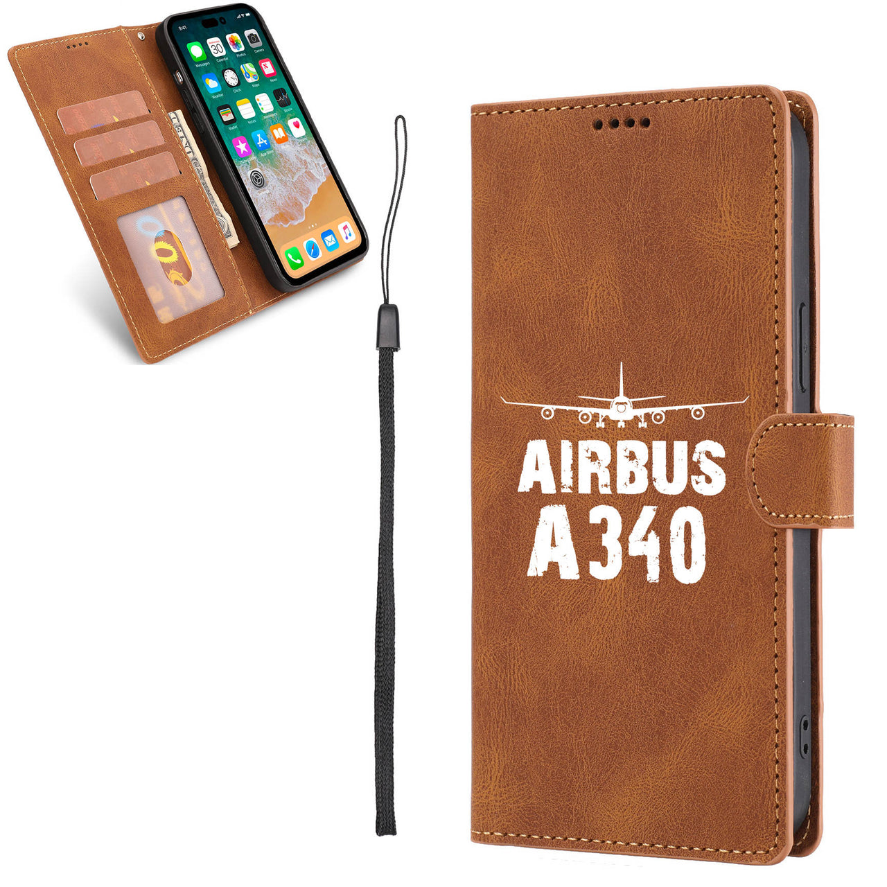 Airbus A340 & Plane Leather Samsung A Cases