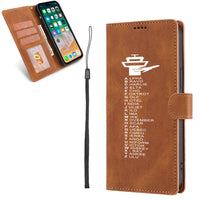 Thumbnail for Aviation Alphabet Designed Leather iPhone Cases