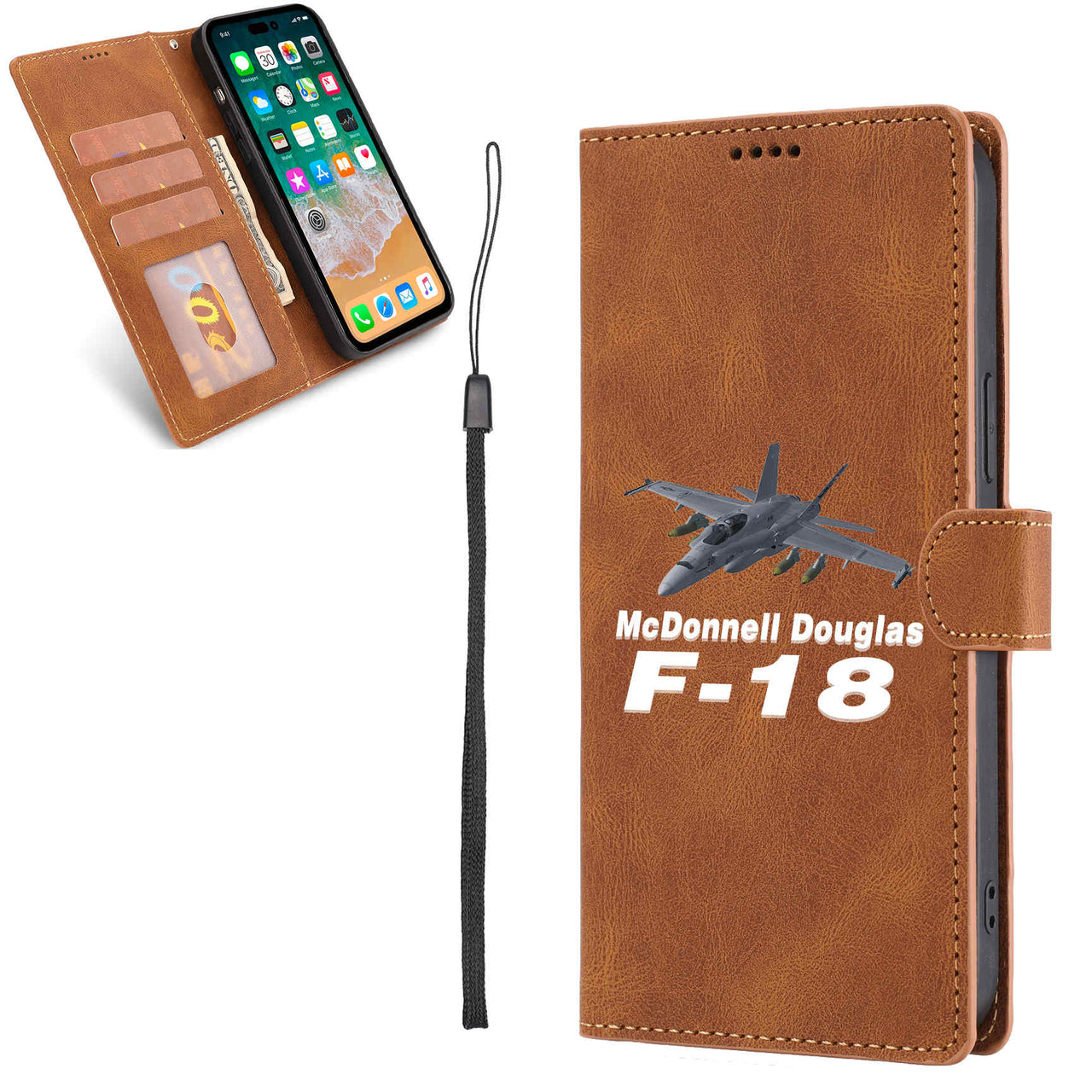 The McDonnell Douglas F18 Designed Leather Samsung S & Note Cases