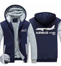 Thumbnail for The Airbus A320Neo Designed Zipped Sweatshirts