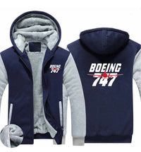 Thumbnail for Amazing Boeing 747 Designed Zipped Sweatshirts