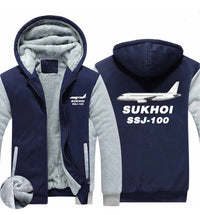 Thumbnail for Sukhoi Superjet 100 Designed Zipped Sweatshirts