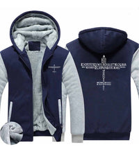 Thumbnail for Propeller Shape Aviation Alphabet Designed Zipped Sweatshirts