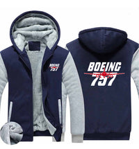 Thumbnail for Amazing Boeing 757 Designed Zipped Sweatshirts