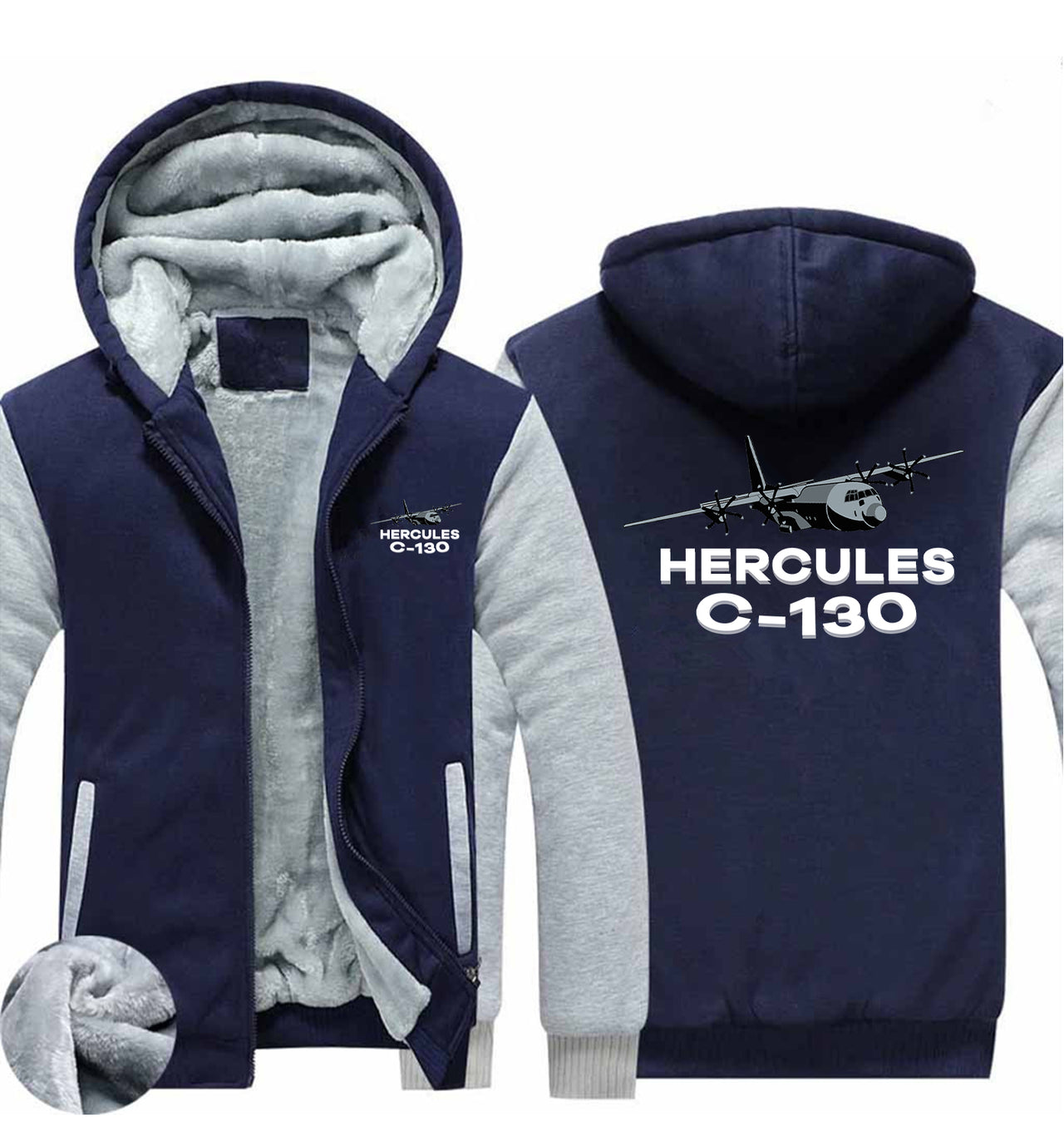 The Hercules C130 Designed Zipped Sweatshirts