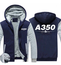Thumbnail for Super Airbus A350 Designed Zipped Sweatshirts