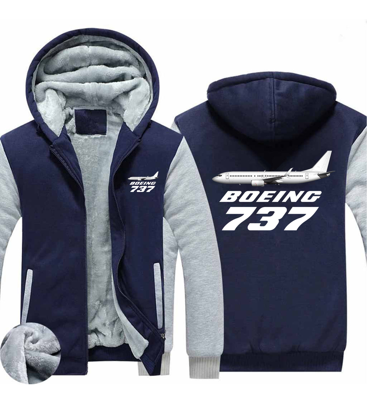 The Boeing 737 Designed Zipped Sweatshirts