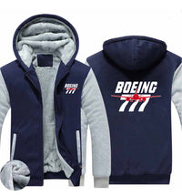 Thumbnail for Amazing Boeing 777 Designed Zipped Sweatshirts