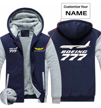 Thumbnail for The Boeing 777 Designed Zipped Sweatshirts