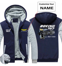 Thumbnail for Boeing 757 & Rolls Royce Engine (RB211) Designed Zipped Sweatshirts