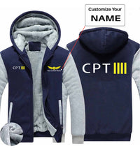 Thumbnail for CPT & 4 Lines Designed Zipped Sweatshirts