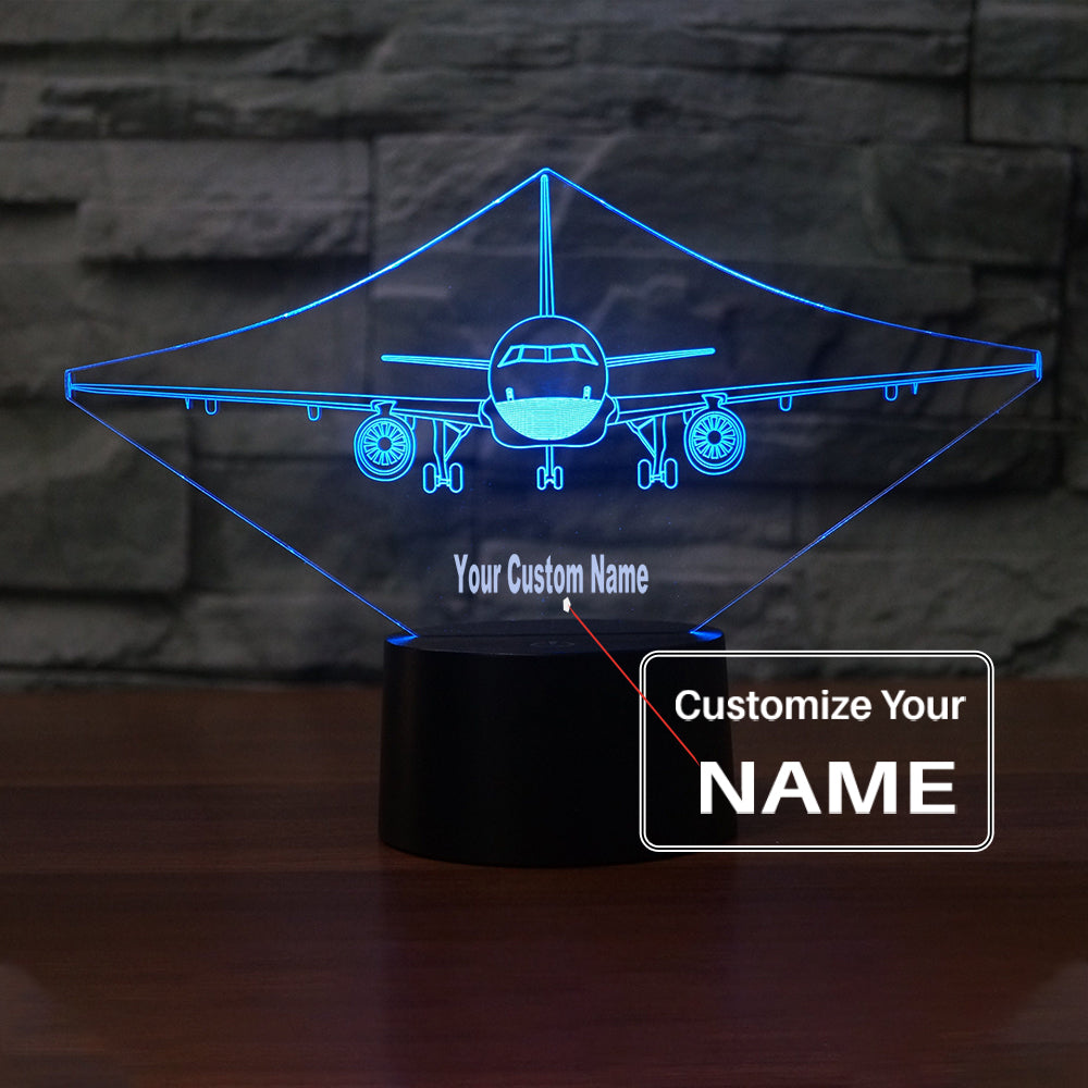 Face to Face with an Airbus A320 Designed 3D Lamps