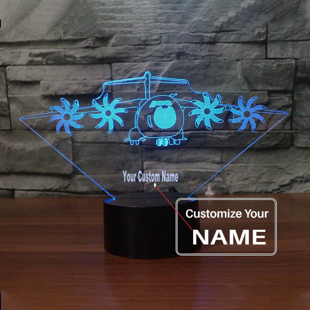 Very Detailed Airbus A400M Designed 3D Lamp