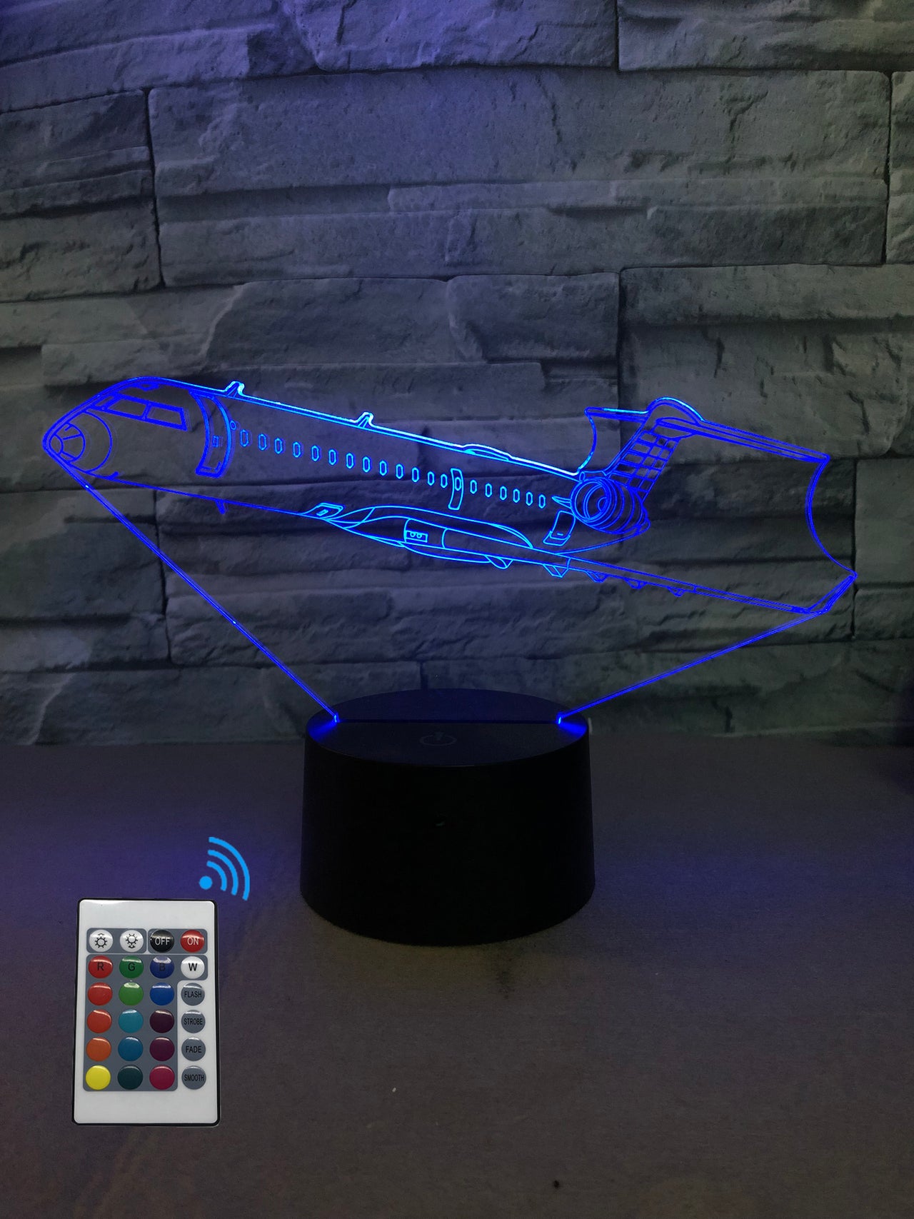 Departing Business Jet Designed 3D Lamp