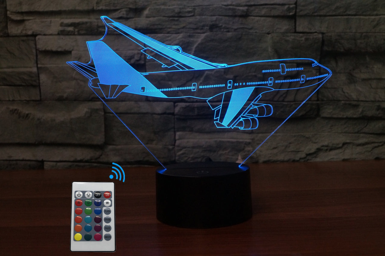 Turning Boeing 747 Designed 3D Lamp