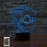 Thumbnail for Casino Poker Cards Designed Night Lamp