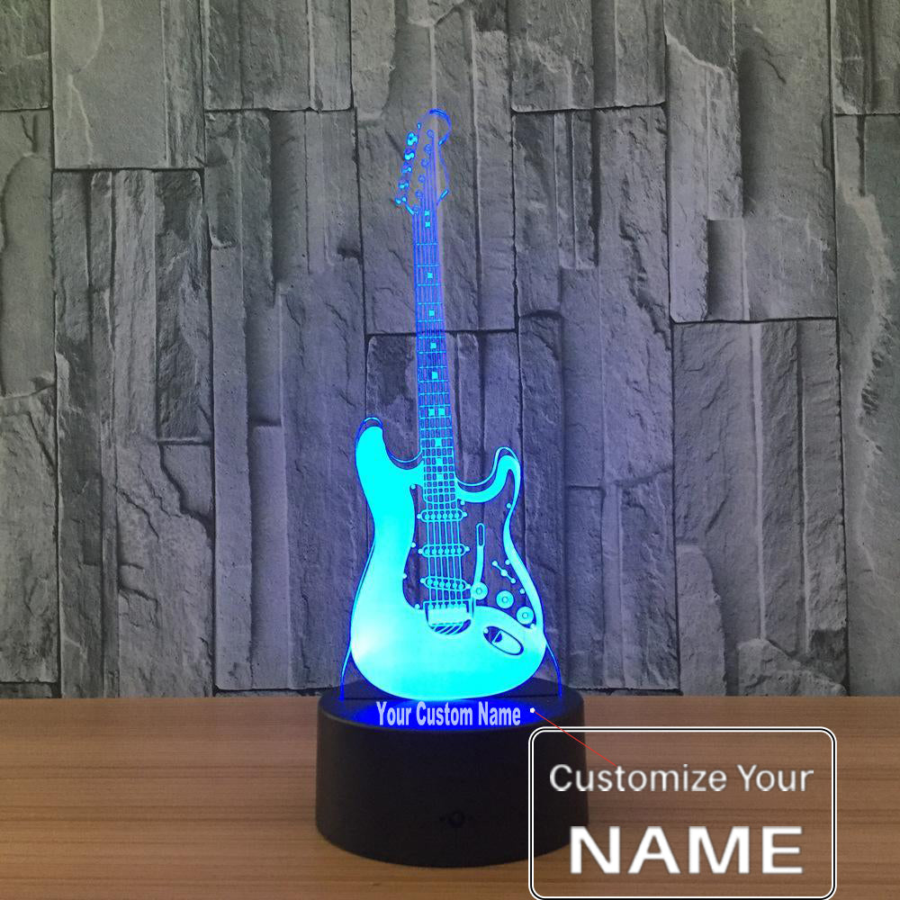 3D Electro Guitar Designed Night Lamp