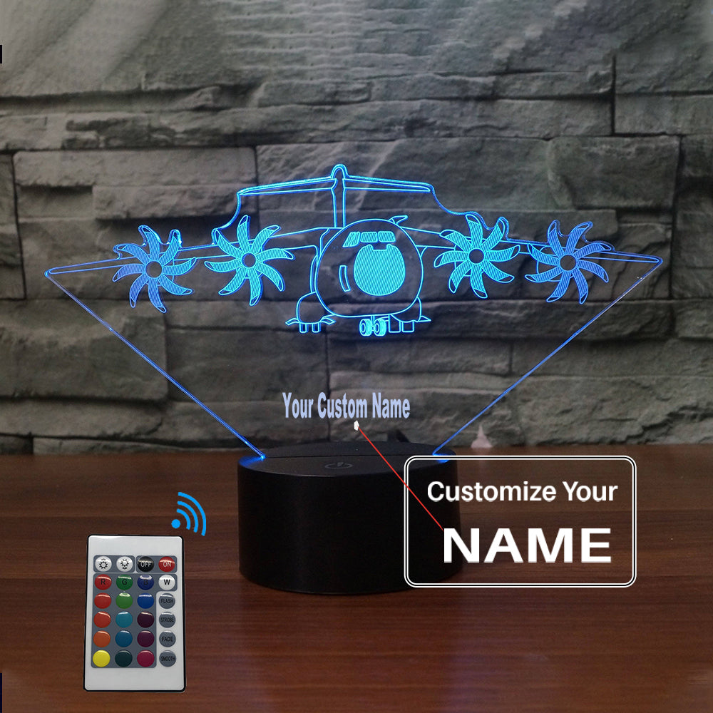 Very Detailed Airbus A400M Designed 3D Lamp