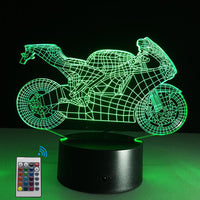 Thumbnail for 3D Super Sport Motorcycle Designed Night Lamp