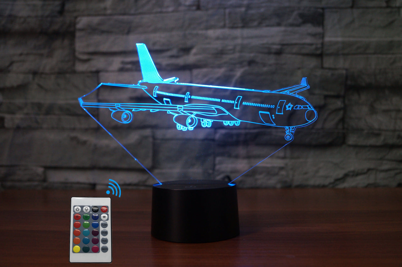 Taxiing Airbus A340 Designed 3D Lamps