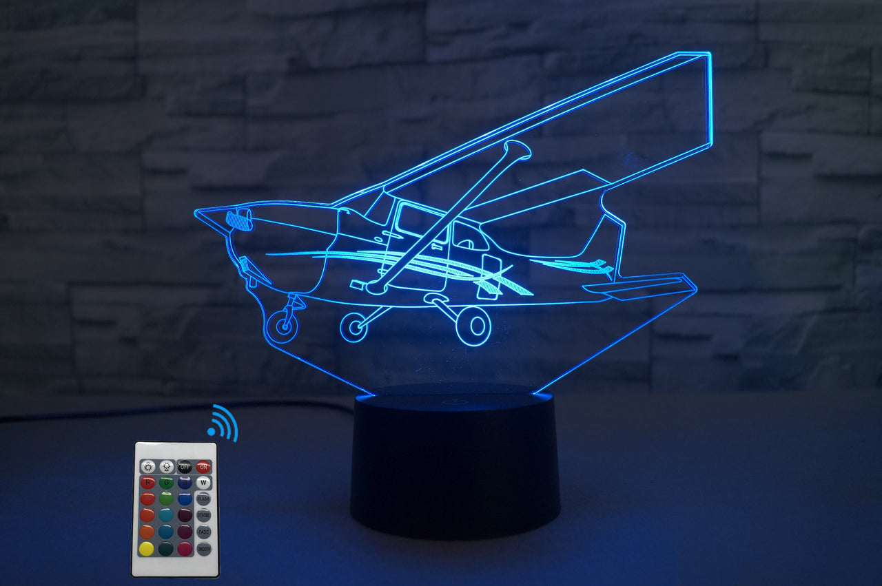Cessna 172 Skyhawk Designed 3D Lamp