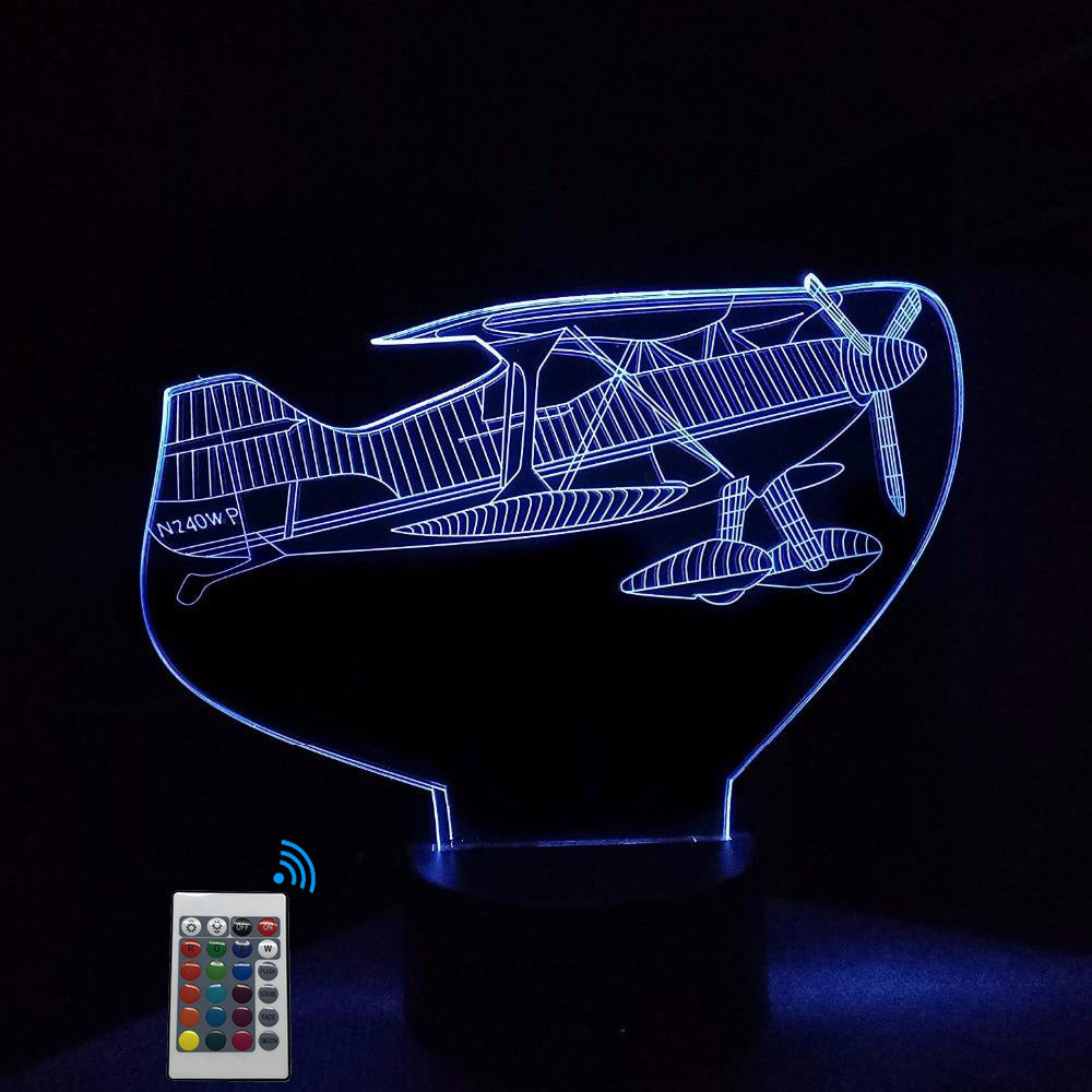 Amazing Show Aircraft Designed 3D Lamp