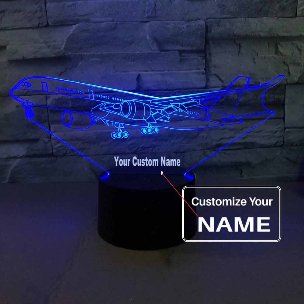 Departing Boeing 787 Designed 3D Lamp