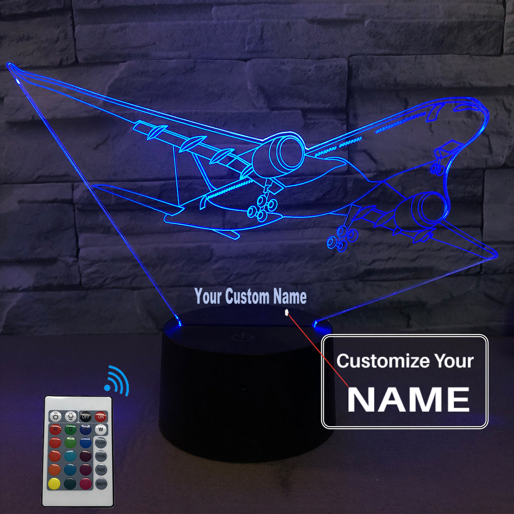 Departing Airbus A330 Designed 3D Lamp