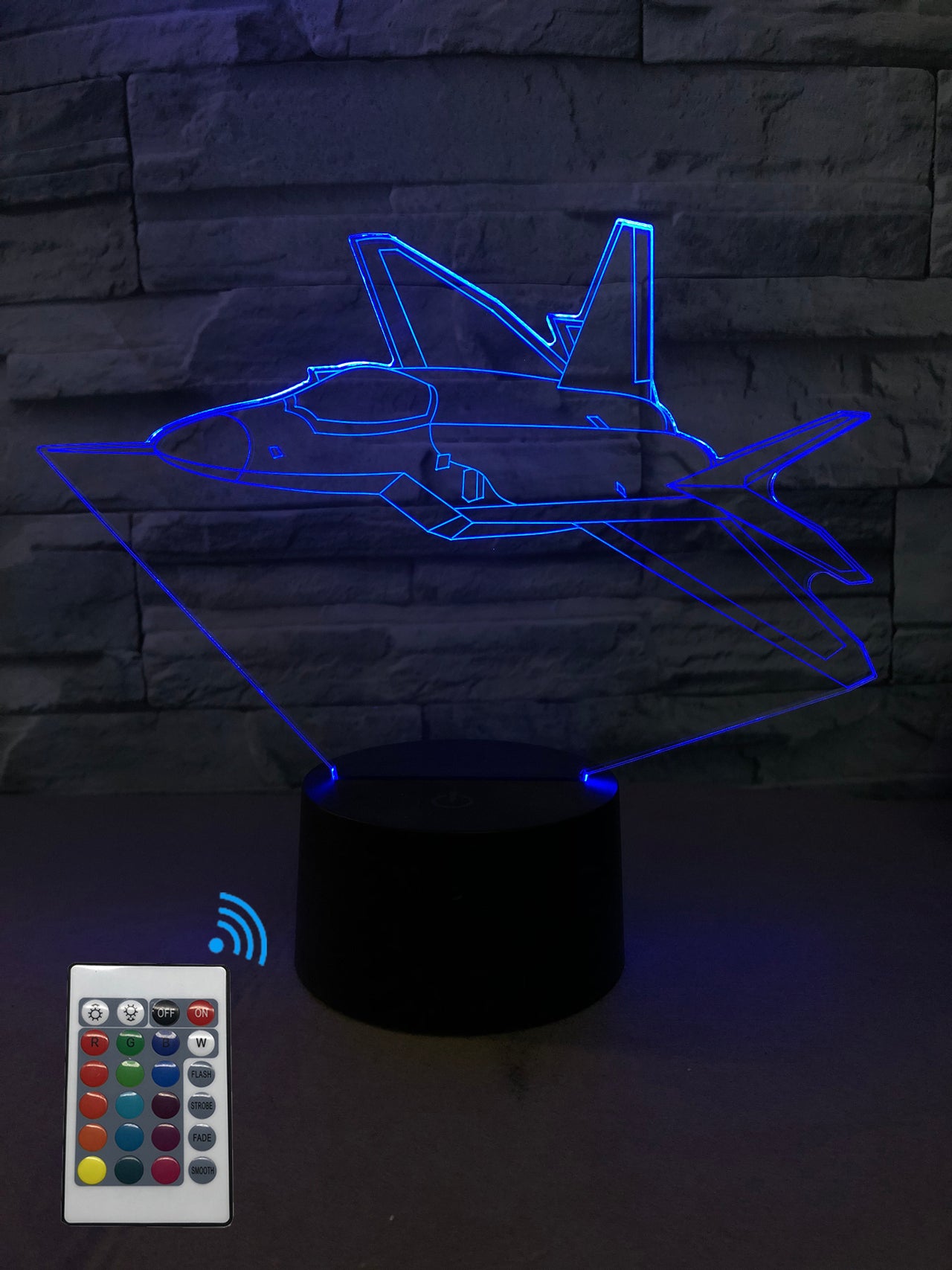 Departing Amazing Fighter Jet Designed 3D Lamp