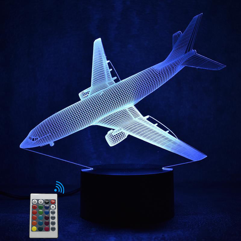 Boeing 737 Designed 3D "7 Colour" Night Lamps